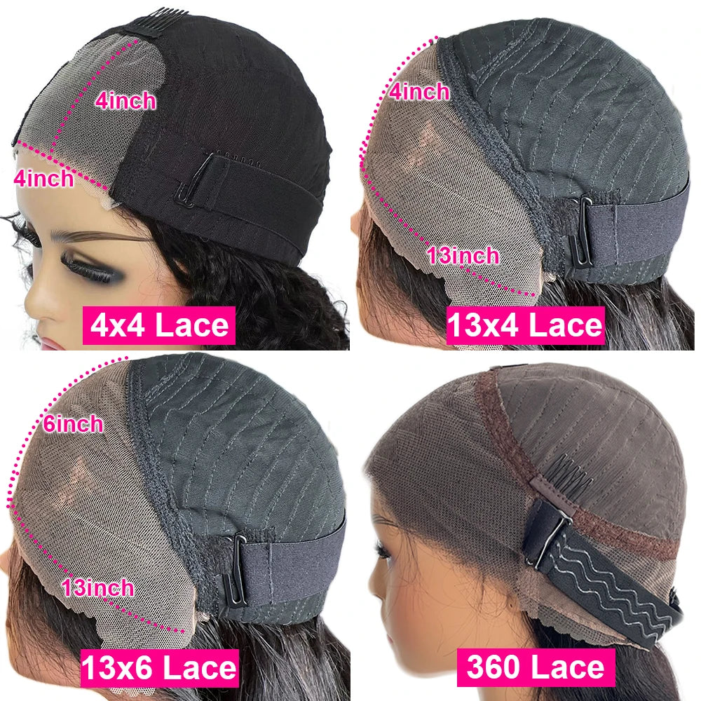 360/13×6 HD Lace Frontal Wig Human Hair P27/4 Color Bouncy Curly Glueless Lace Front Wig Human Hair Ready To Go Preplucked Hair