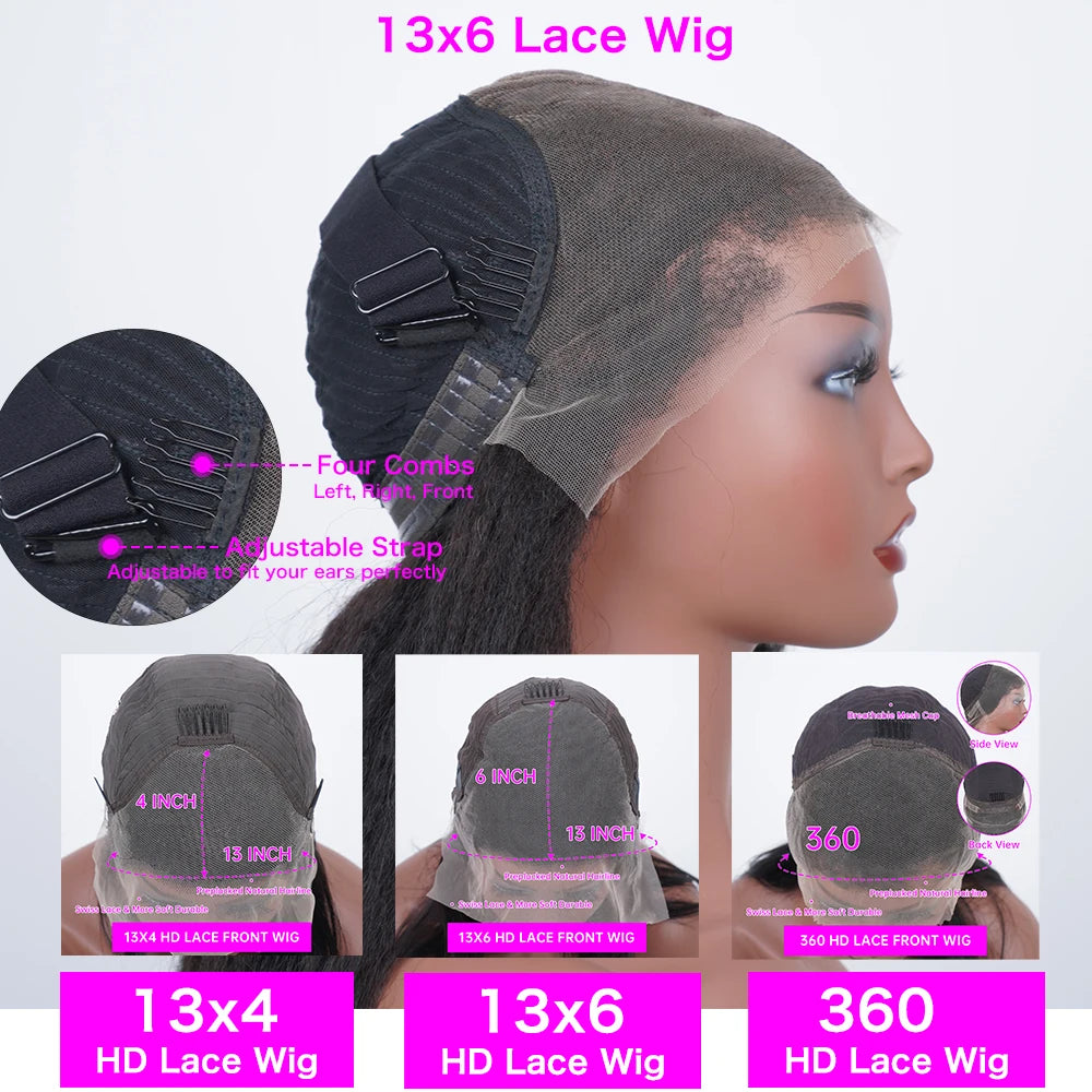 13x6 Hd Lace Frontal Wigs Loose Deep Wave Wigs Brazilian Women Curly Human Hair 30 40 Inch Deep Water Wave 13x4 Lace Front Wig
