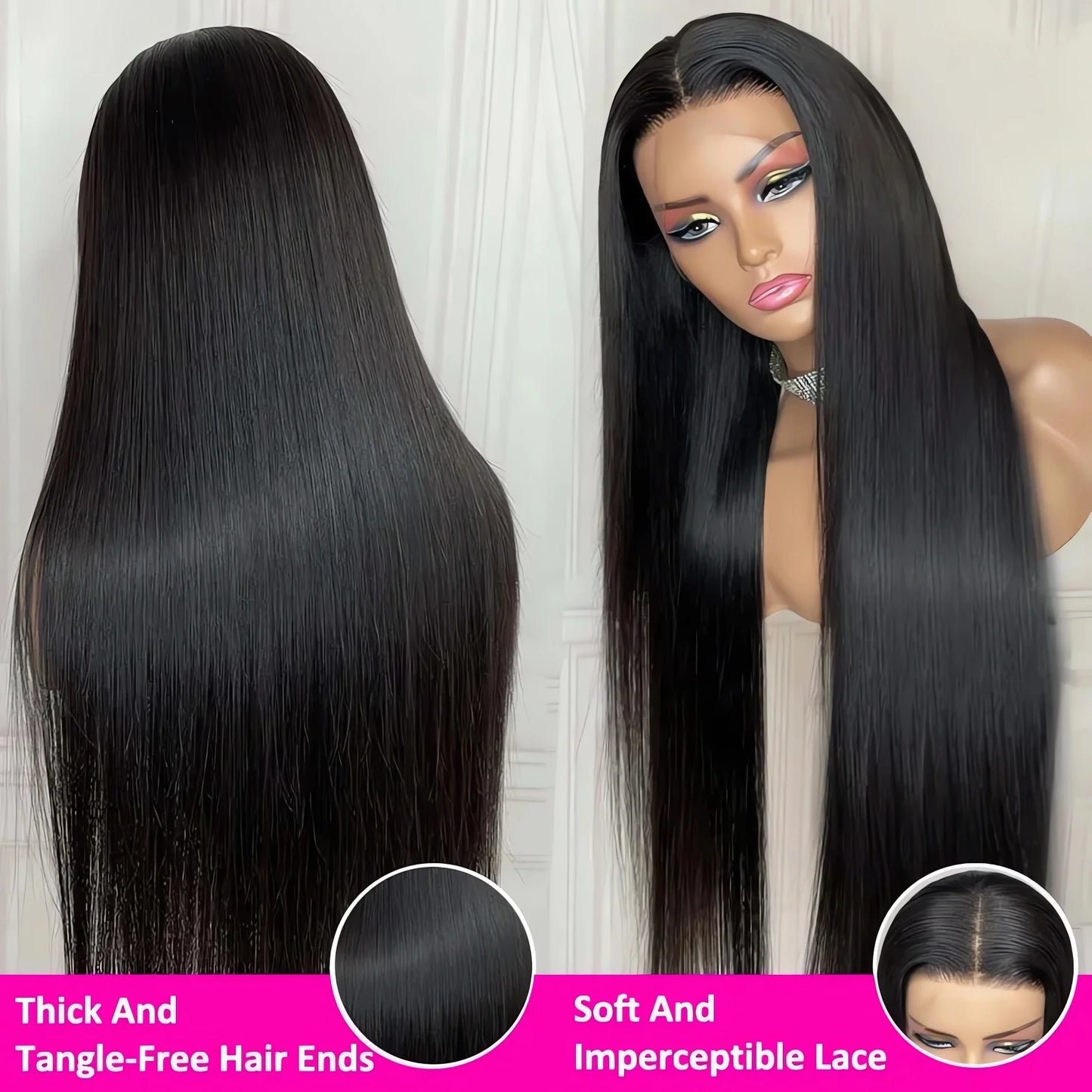 13X6 Hd Lace Frontal Wig Human Hair Natural Straight Wig 13X4 Lace Front Wig Transparen 30 Inch Brazilian Preplucked Wigs