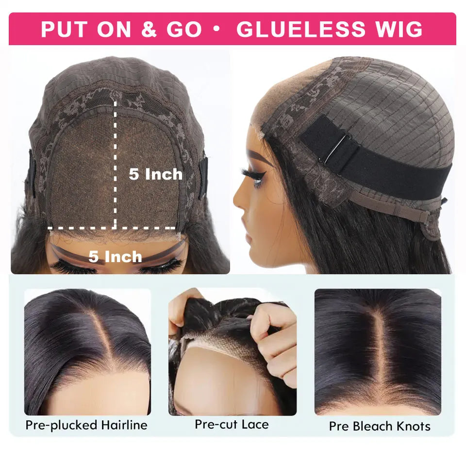 HD Lace Wig 13x6 Human Hair Straight 13x4 Lace Front Human Hair Wigs 5x5 Glueless Wig Pre Plucked 13x6 Full HD Lace Frontal Wigs