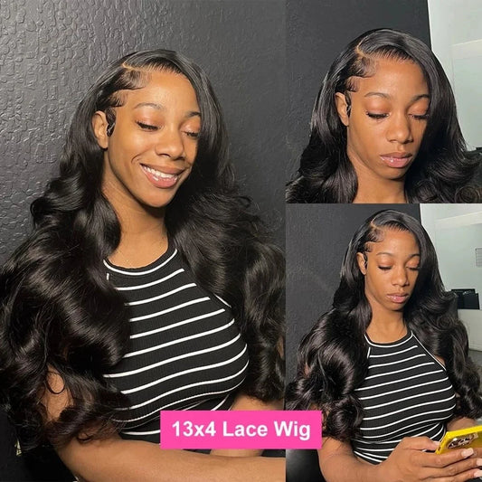 200% Real Density Body Wave 13x6 Hd Lace Frontal Wig Human Hair 30 40 Inch 13x4 Hd Pre Plucked Lace Front Wigs For Women 360
