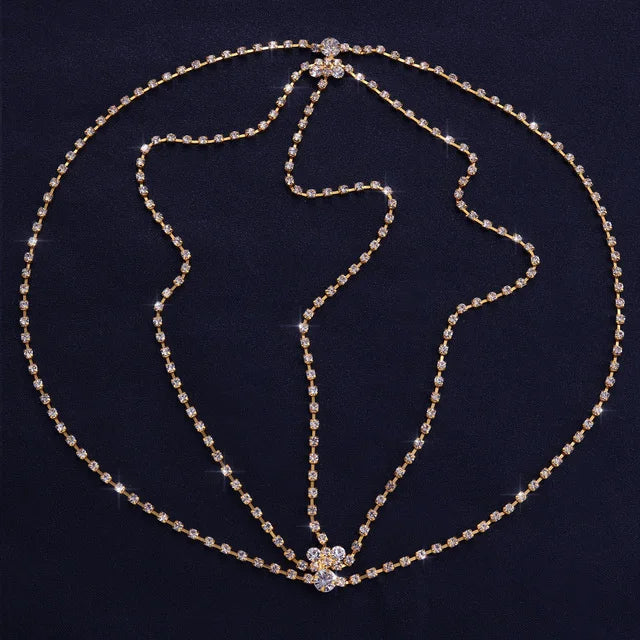 Stonefans Bling Forehead Chain for Women Jewelry Headpiece Rhinestone Chains Crystal Bridal Headwear Luxury Hair Accessories