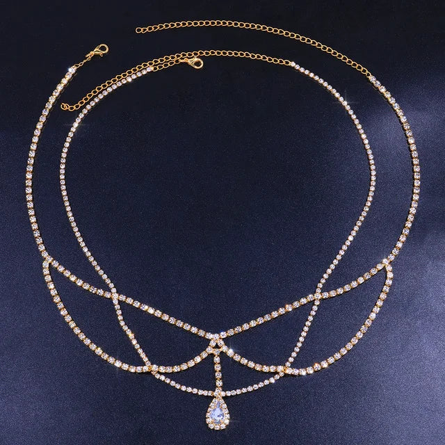 Stonefans Bling Forehead Chain for Women Jewelry Headpiece Rhinestone Chains Crystal Bridal Headwear Luxury Hair Accessories